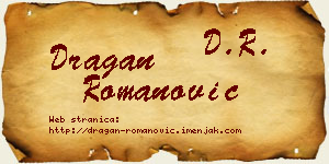 Dragan Romanović vizit kartica